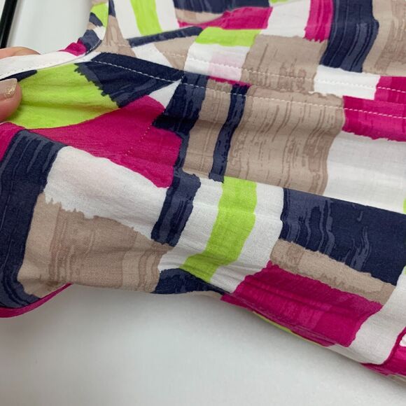 Splendid Geo Pattern Cami Dress Womens XS Extra Small Lined Adjustable Straps - Picture 13 of 16